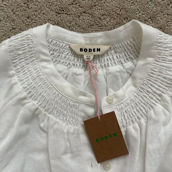 White linen dress - Size 12 Long - Picture 7 of 8